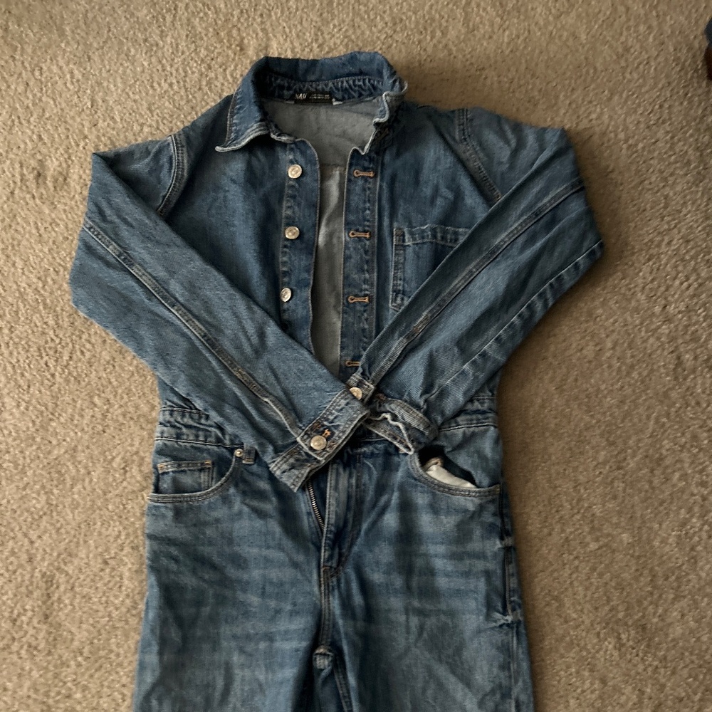 ZARA denim jumpsuit